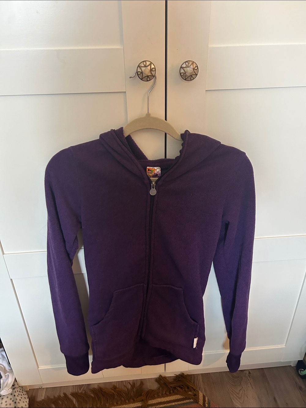 Burton Purple Full-Zip Hooded cozy sweatshirt